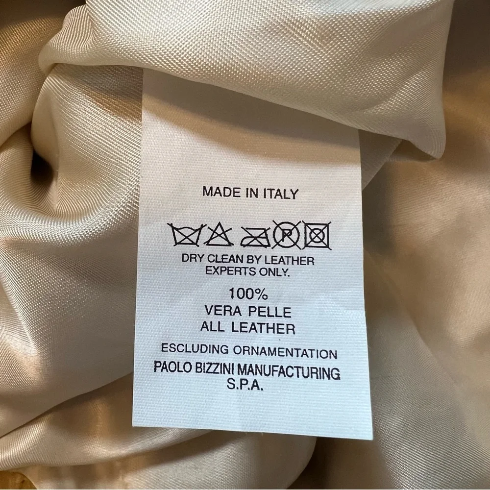 🎉HP🎉 Vintage Industria Soft Leather Utility Driving Coat Italy Jacket Size 46 - Picture 5 of 11